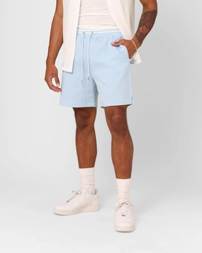 XXIII Danny Knit Shorts Sky Blue Eco Friendly Fabric