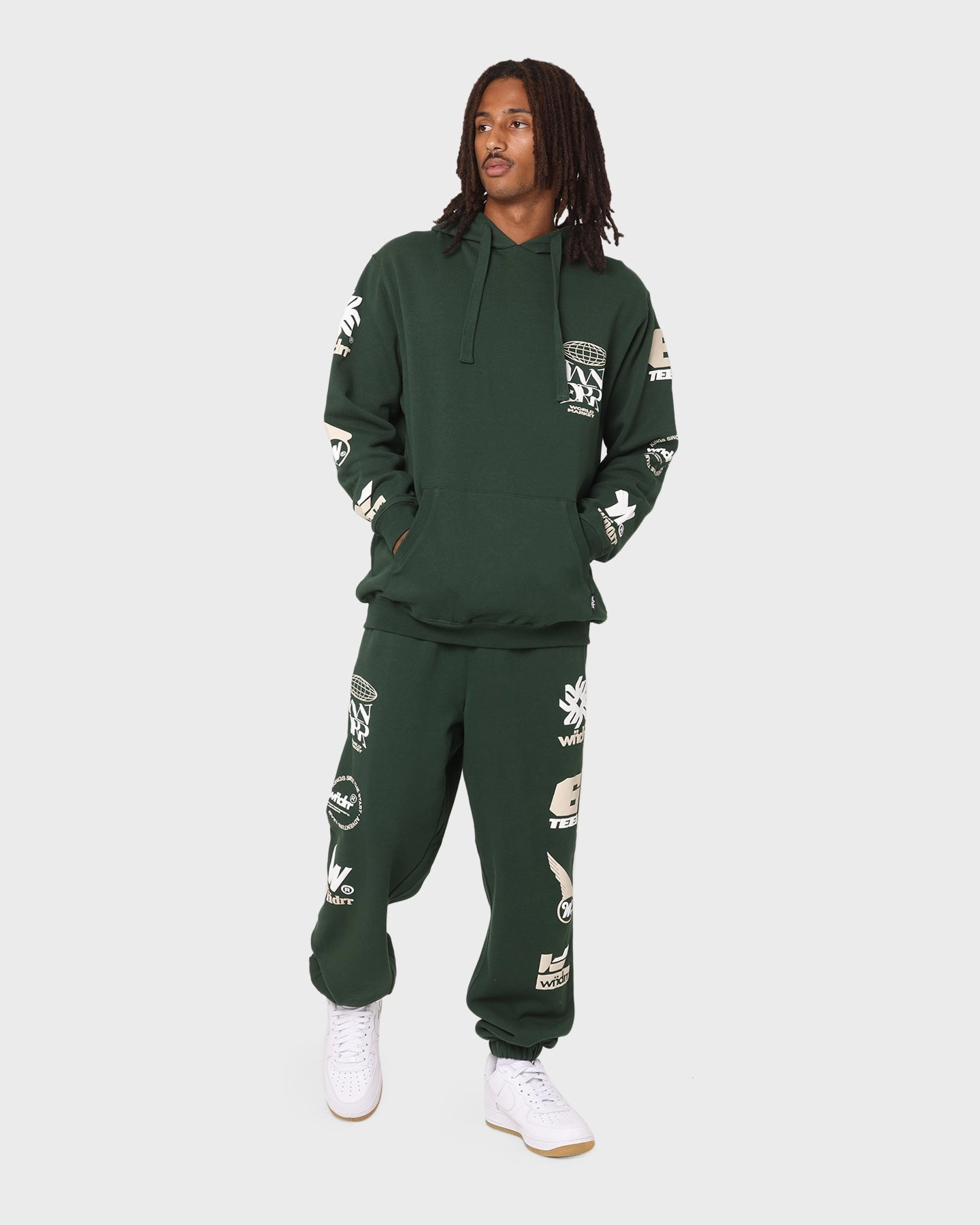 WNDRR Market Hoodie Forest Green Allow Last