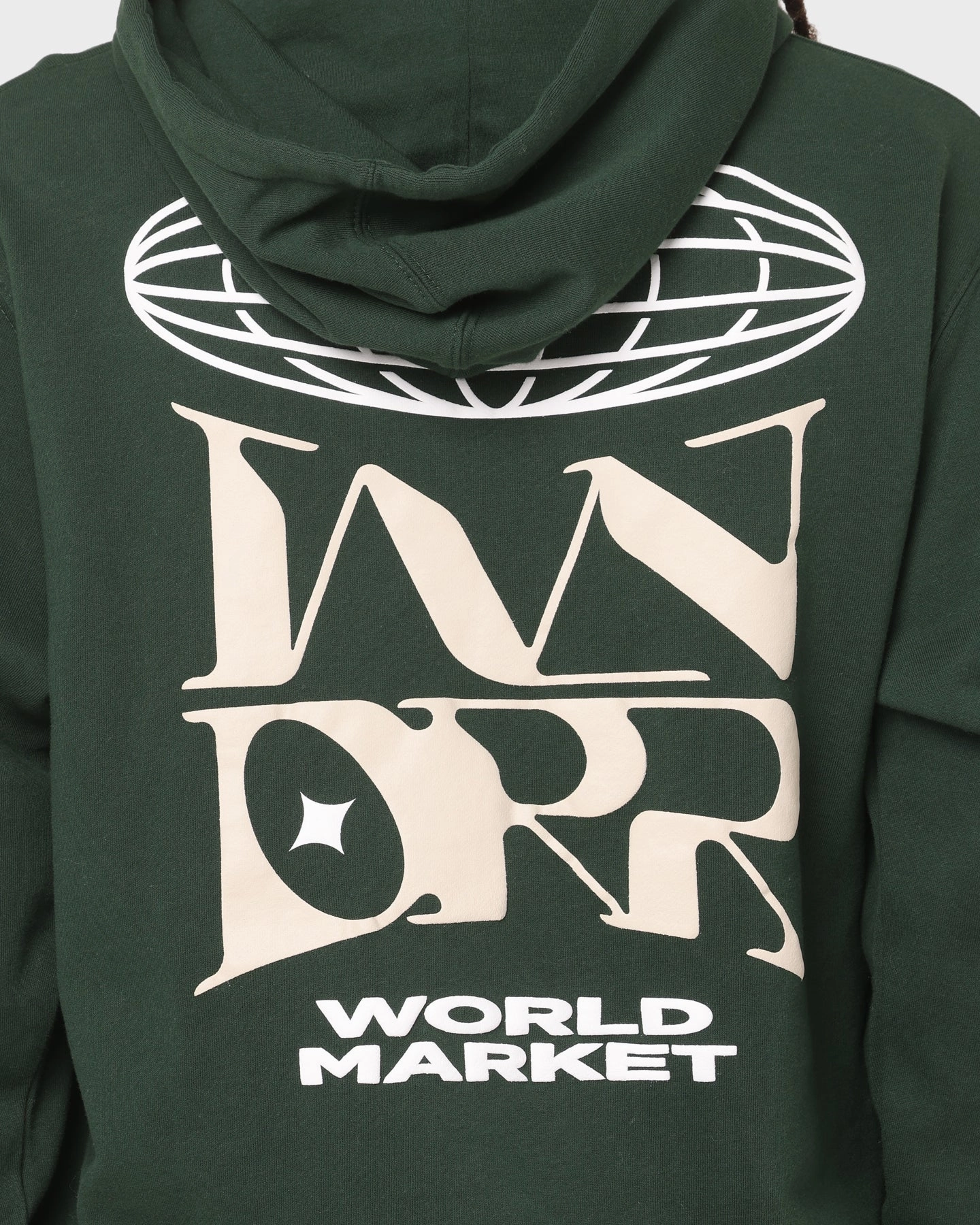 Light Reflective Flexible Mobility WNDRR Market Hoodie Forest Green