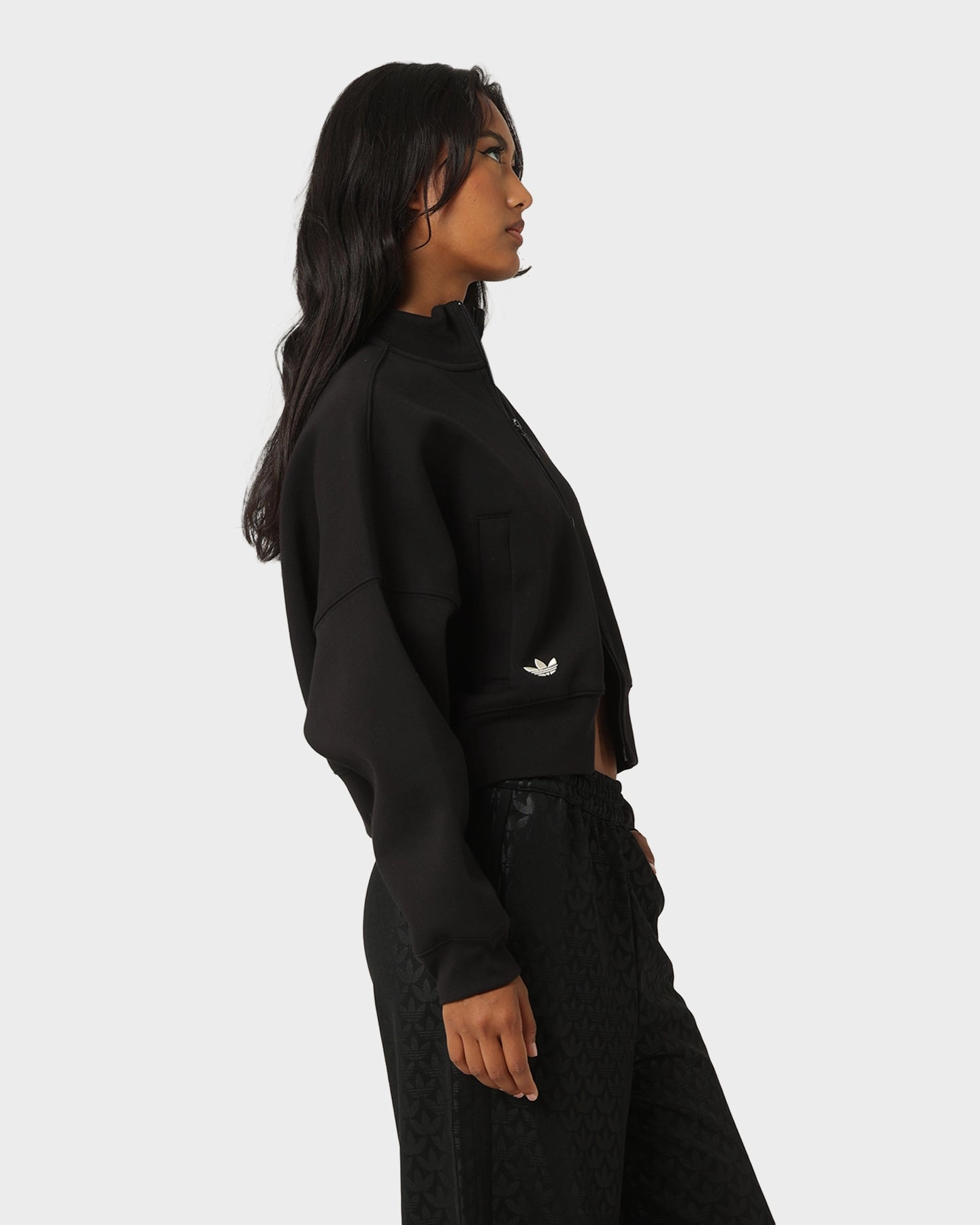 Adidas Women's Tracktop Jacket Black Weight Distribution System