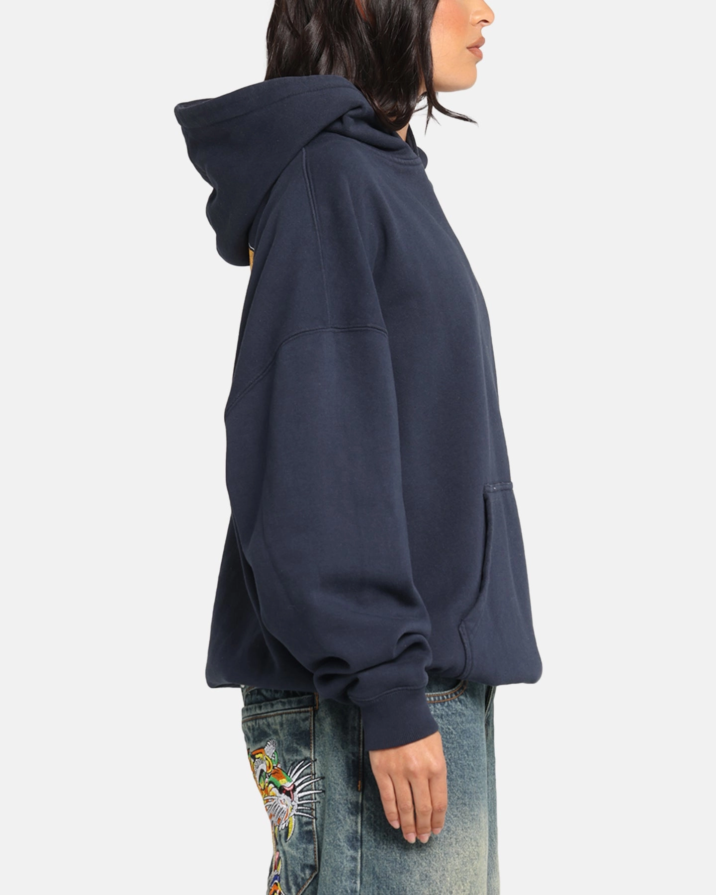 The Anti Order Anti Collegate Boxy Hoodie Navy Possibility