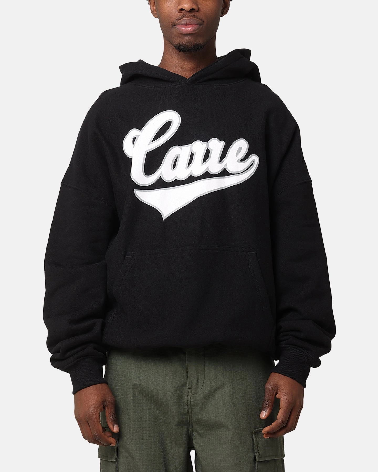 Carre Team Script Hoodie Black polka dotted