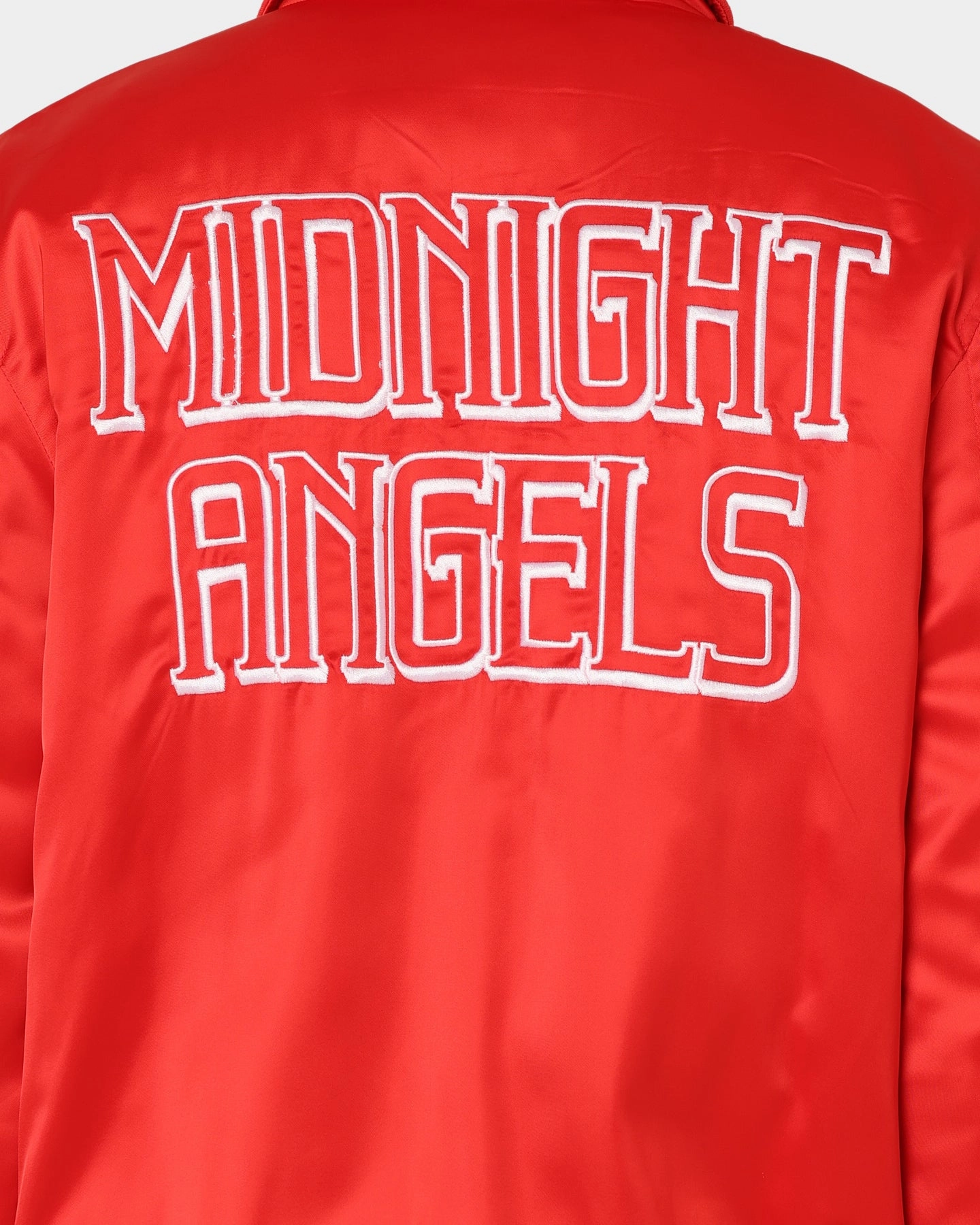 En Noir Inc Midnight Satin Jacket Red Warm