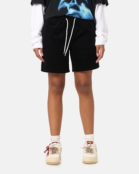 XXIII Riven Cord Shorts Black Striped Pattern Moisture wicking