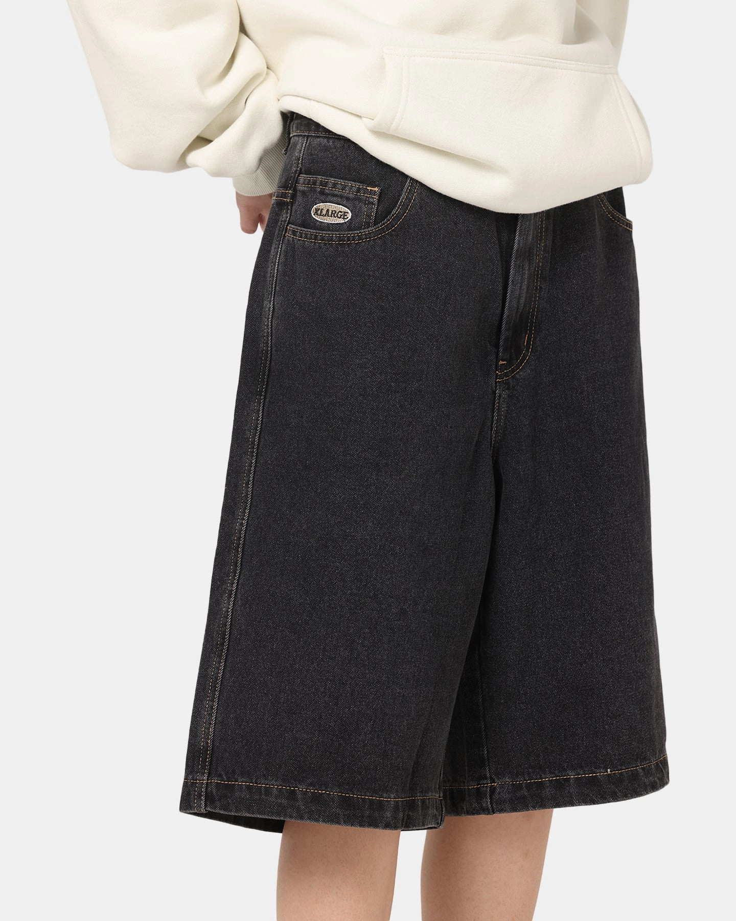 runners tall sizing X-Large Bull Denim 91 Shorts Washed Black