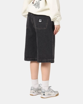 X-Large Bull Denim 91 Shorts Washed Black Reinforced Seams Cap