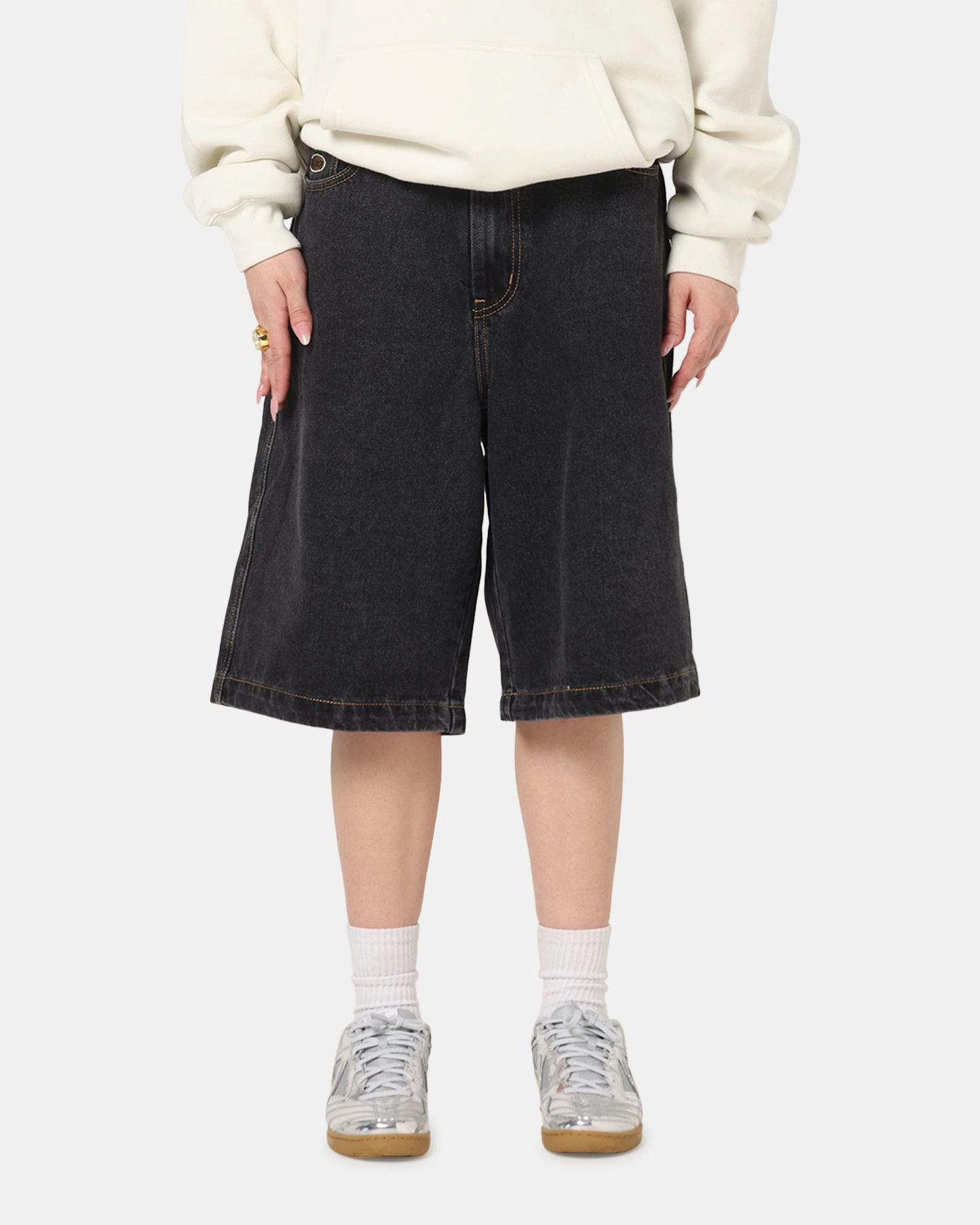 boots mix and match X-Large Bull Denim 91 Shorts Washed Black