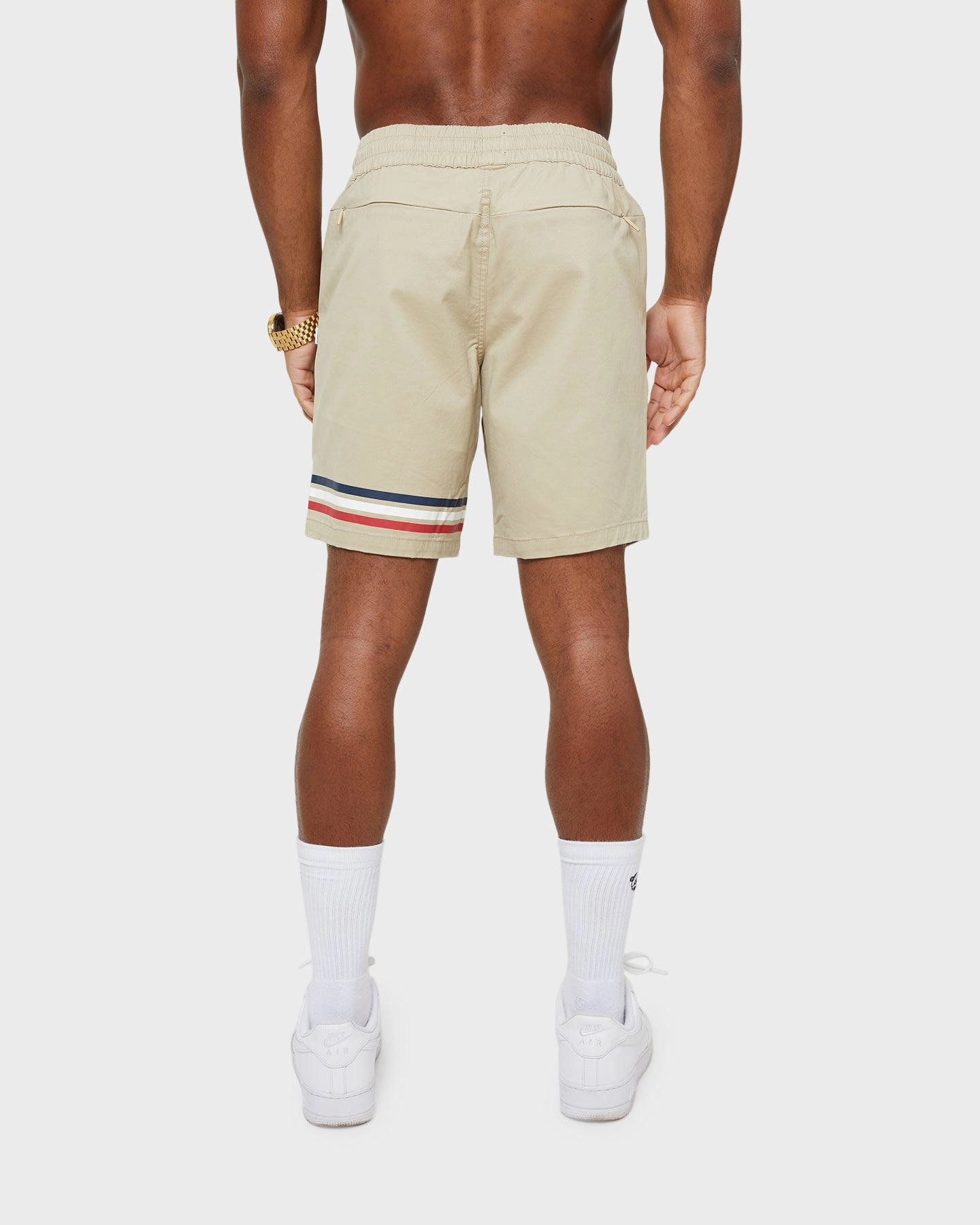 Carre Insigne Walk Shorts Stone Seamless Edge Design