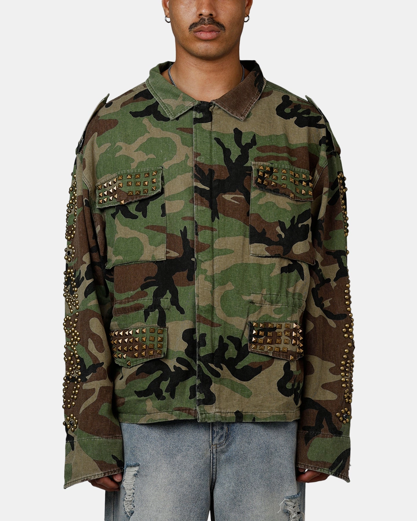 Outdoor Gear MNML Studded Camo Jacket Camo