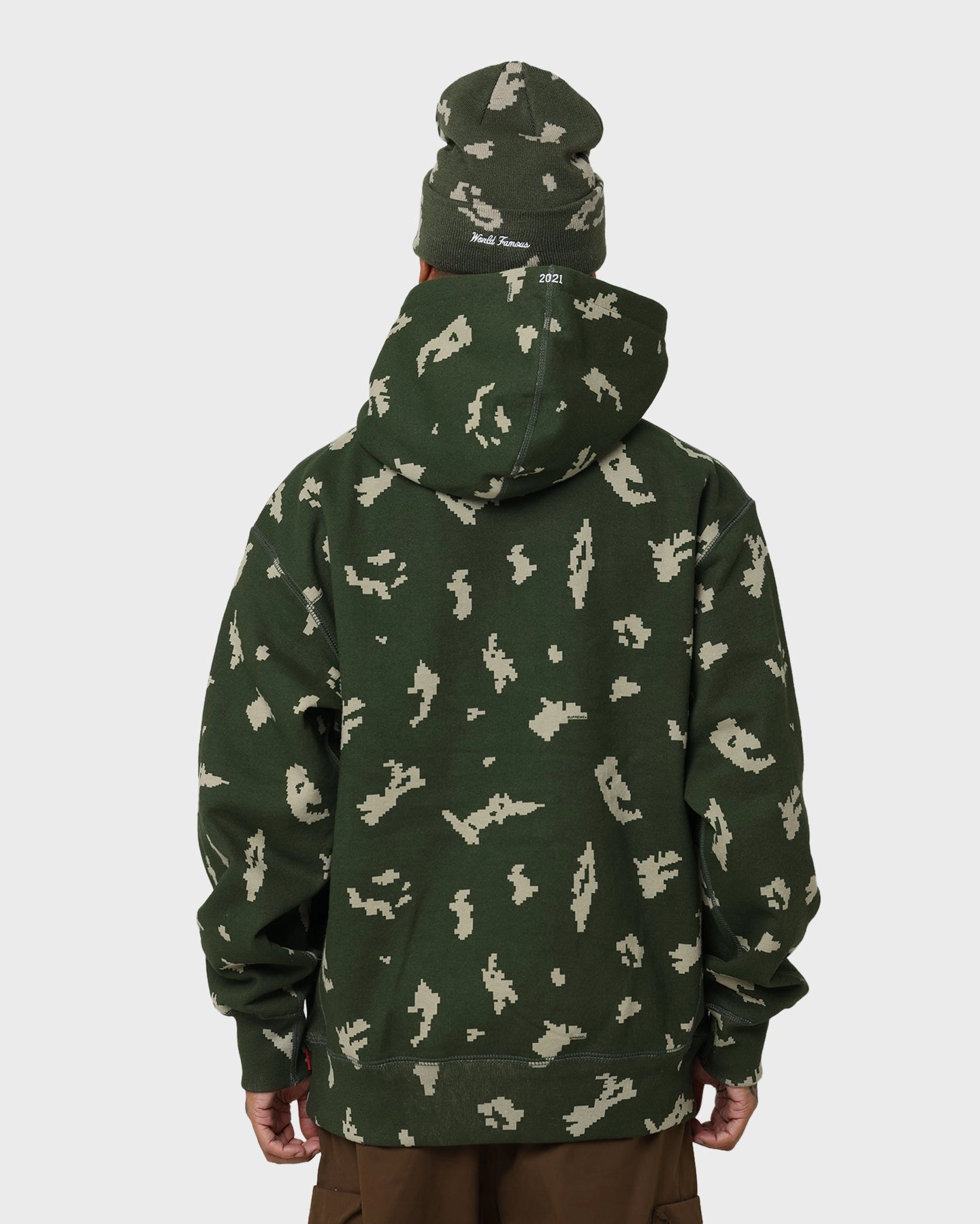 Supreme Box Logo Hooded Sweatshirt Camo Internal Security Pocket