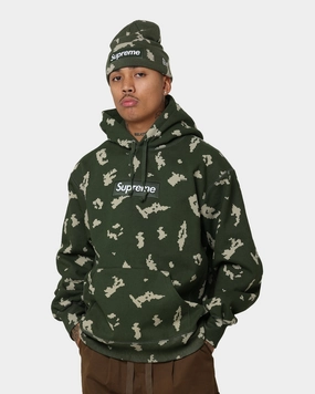Rugged Protection AntiPilling Surface Finish Supreme Box Logo Hooded Sweatshirt Camo