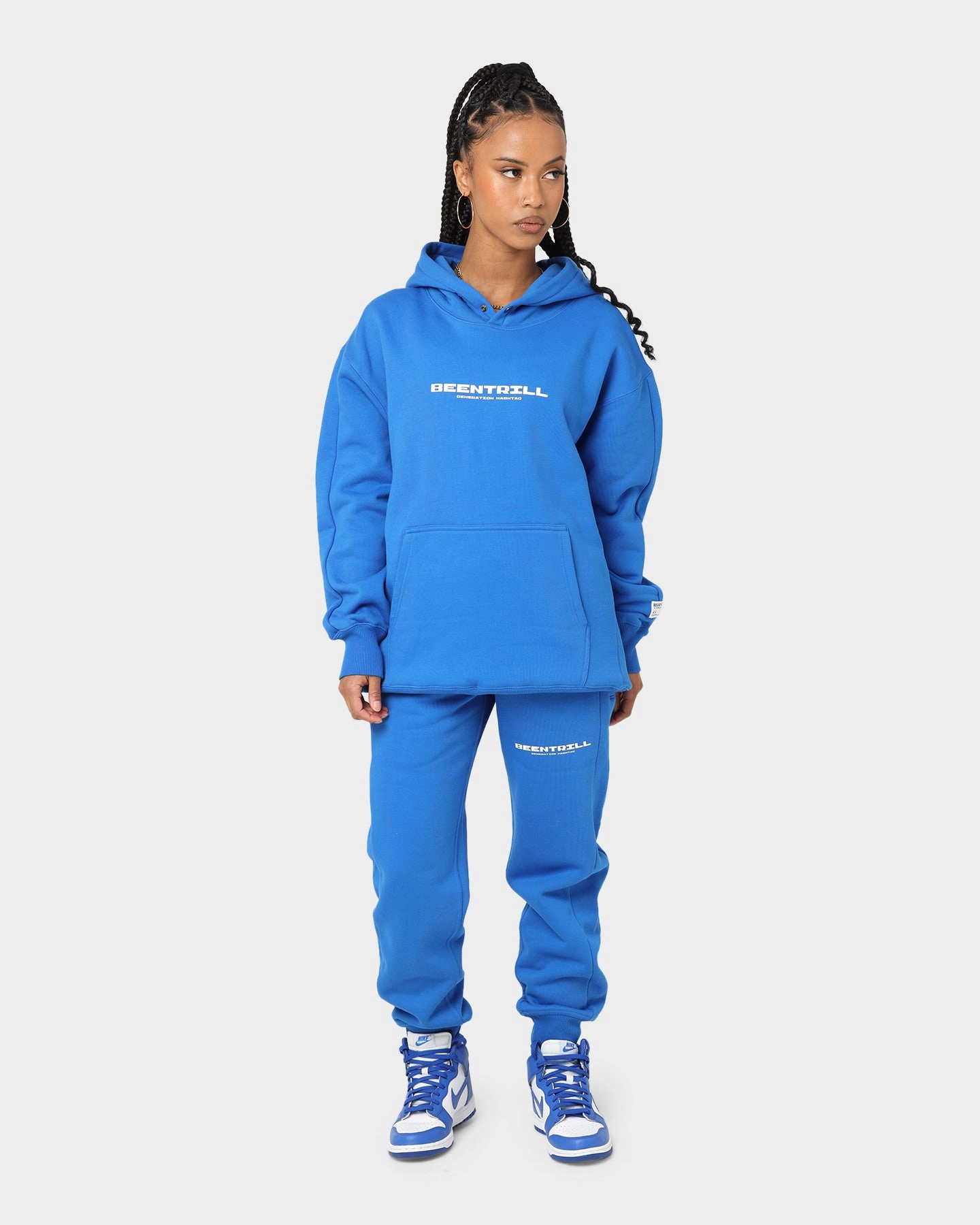 BEENTRILL Nu Logo Hoodie Cobalt Blue Create