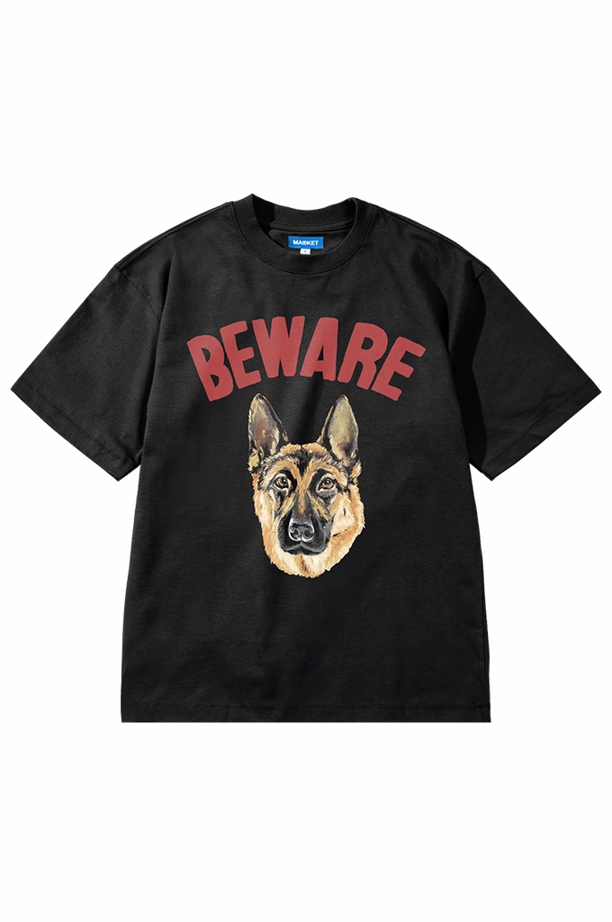 Soft Comfort Wear Chic Vibes Market Studios Beware Sign Tee
