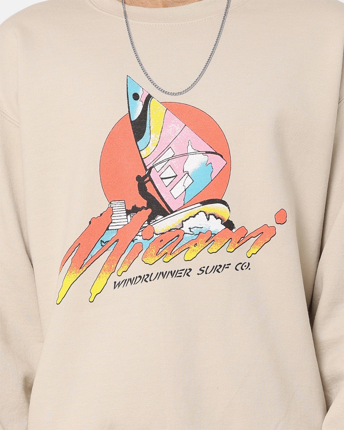 American Thrift Windrunners Surf Co Crewneck Sand DualVentilation Zippers