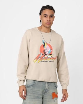 TailoredSilhouette suitable for religious ceremonies American Thrift Windrunners Surf Co Crewneck Sand