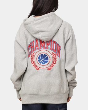holiday Champion Reverse Weave Field Basketball Hoodie Oxford Heather