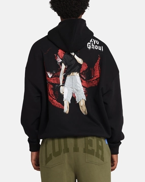 Minimal Lightness Goat Crew X Tokyo Ghoul Kaneki Premium Hoodie Black