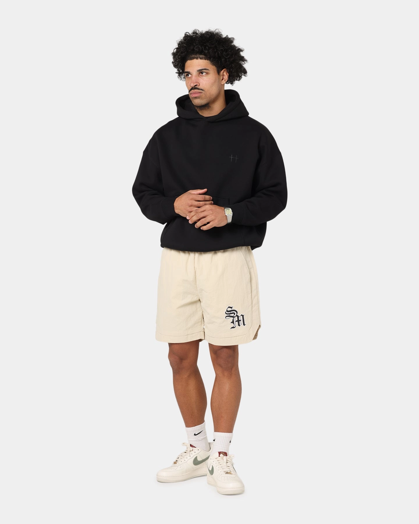 Border - protection - worthy Saint Morta Studios Boxy Hoodie Black