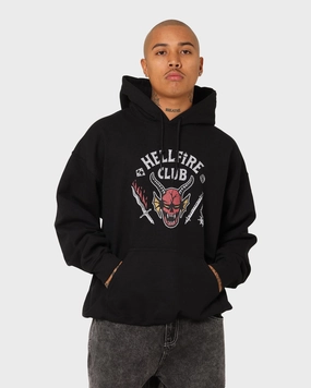 Outdoor Ease Bohemian Goat Crew Goat Crew X Stranger Things Hellfire Hoodie Black