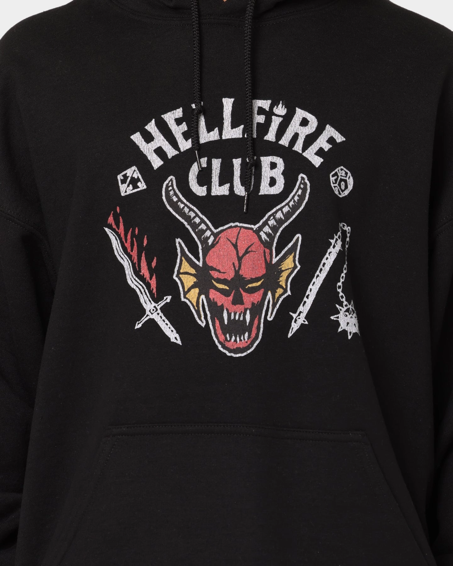 Goat Crew Goat Crew X Stranger Things Hellfire Hoodie Black Heavy Duty Zippers