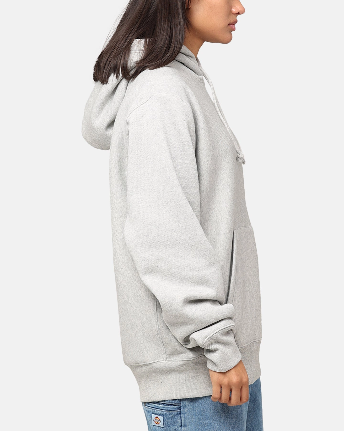 release teachers Champion Reverse Weave Small C Hoodie Oxford Heather