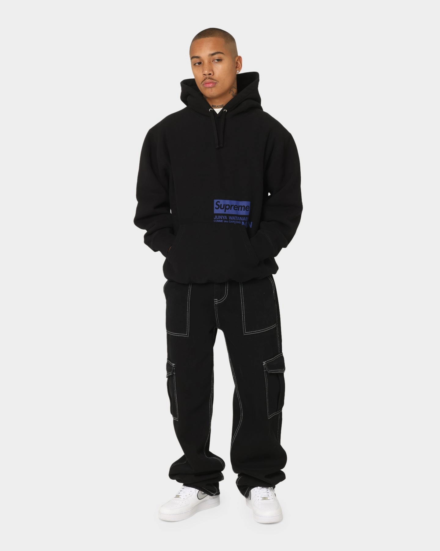 Supreme X Junya Hooded Sweatshirt Black Hope
