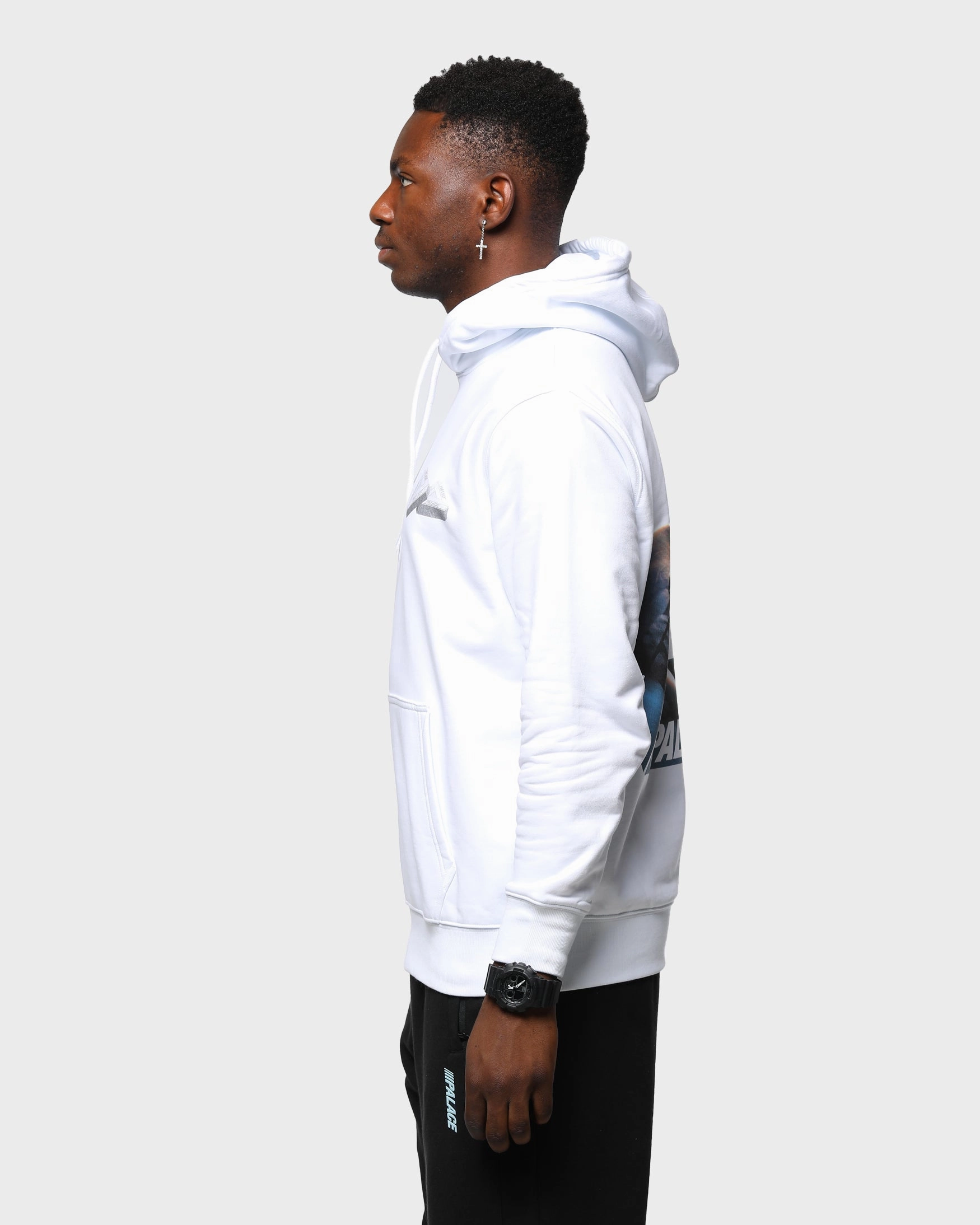 Palace Men's Tri-Gaine Hoodie White Keychain Notebook