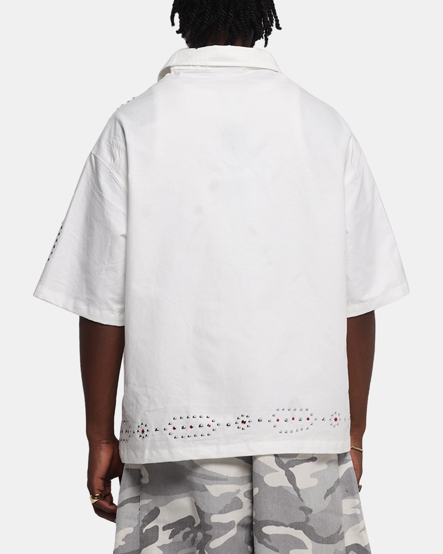 Cruise Collection Loiter Western Button Up Shirt Cream