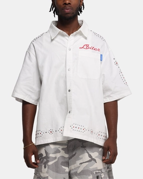 Loiter Western Button Up Shirt Cream vacation wear Statement Piece