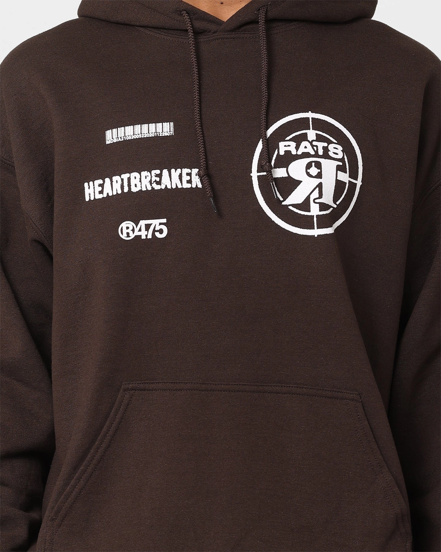Rats Get Fat Heartbreaker Hoodie Brown Wind Resistant Design Booking