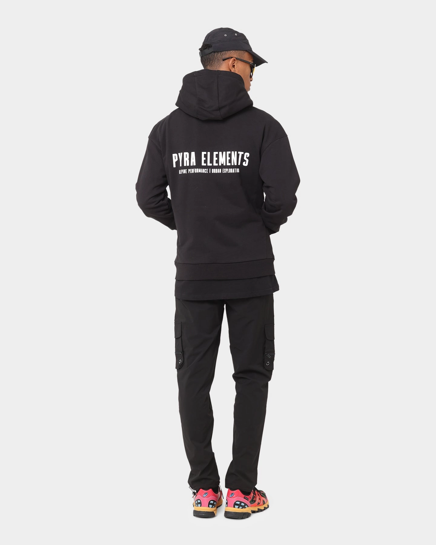 PYRA Legacy Hoodie Black/White WrinkleResistant