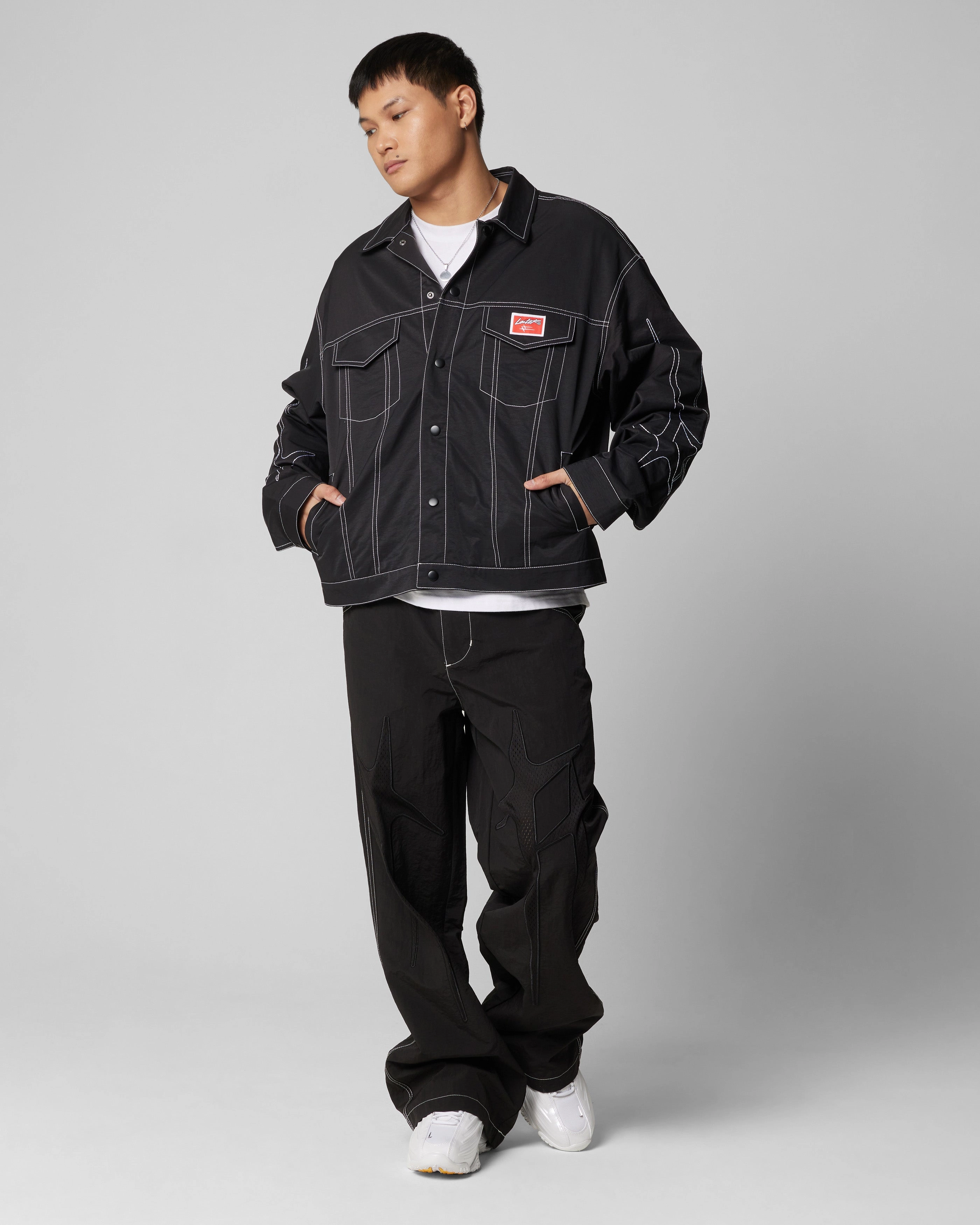 Loiter Galaxy Contrast Jacket Black Evaluation High-Performance Wear