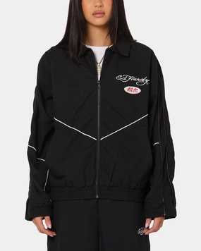 Indoor Use Ed Hardy Zip Track Jacket Black