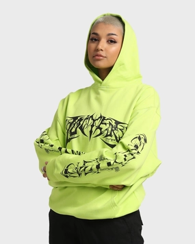 Loiter Anarchy Hoodie Neon Green Stretch Enhanced Mobility