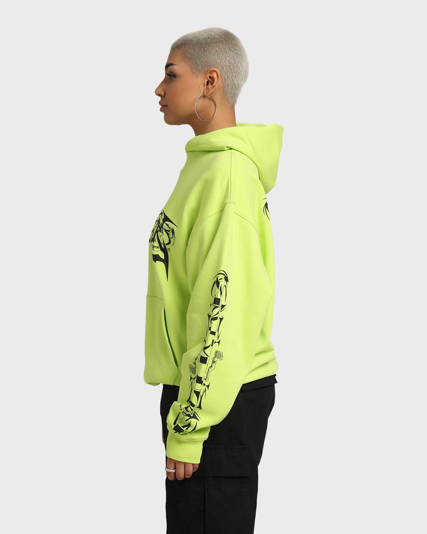 Loiter Anarchy Hoodie Neon Green Equity