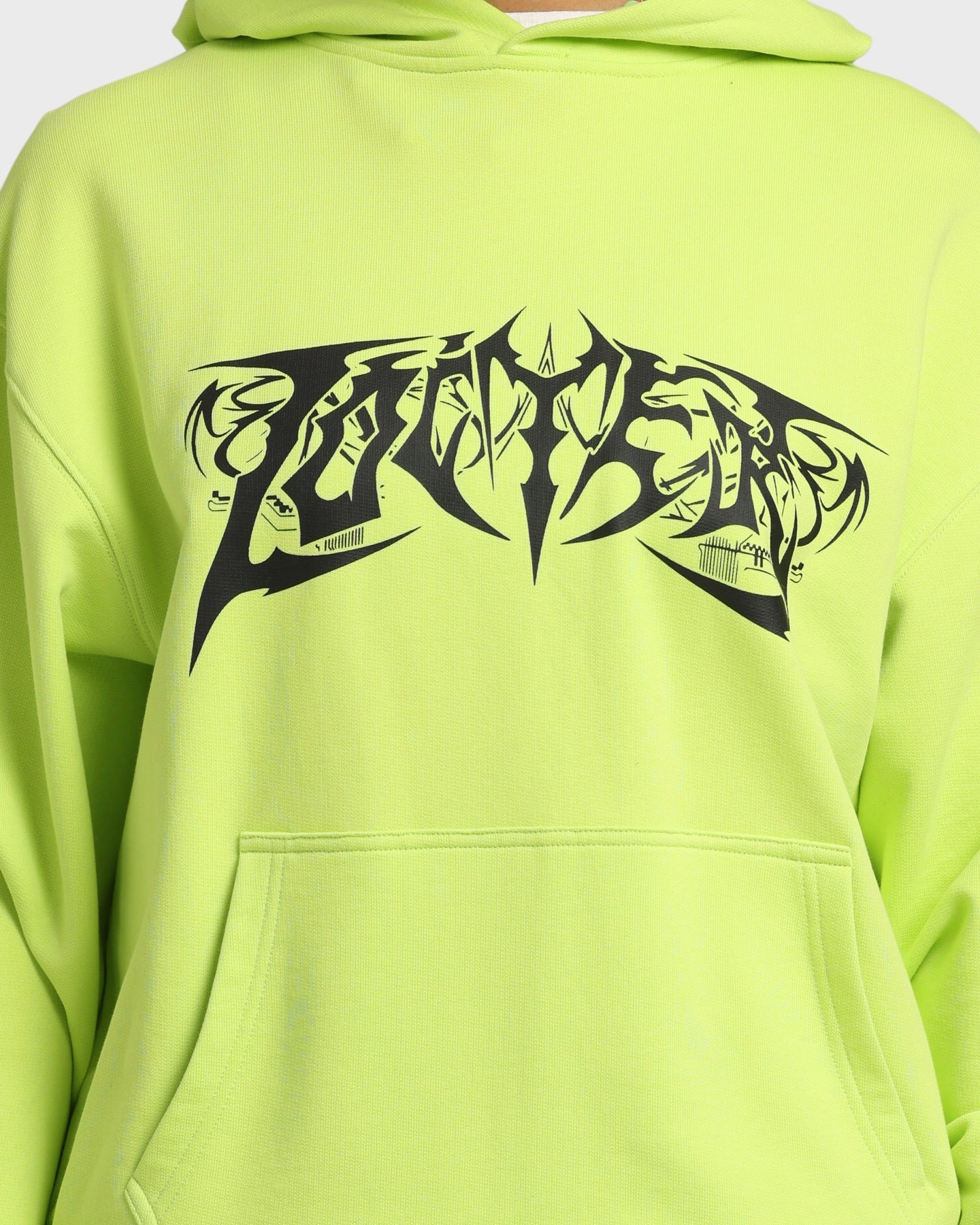 Loiter Anarchy Hoodie Neon Green Volunteer