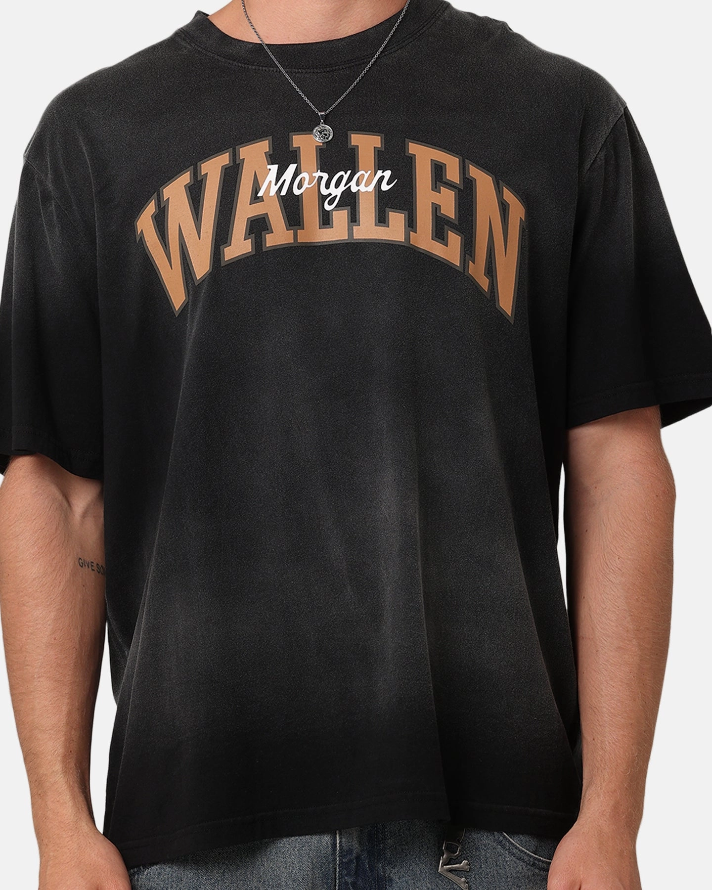 Easy to Style Morgan Wallen Morgan Logo T-Shirt Washed Black