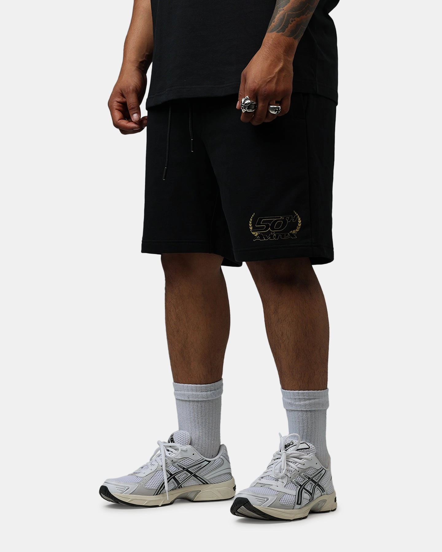 UV resistant Avirex Gold Shorts Black/Gold