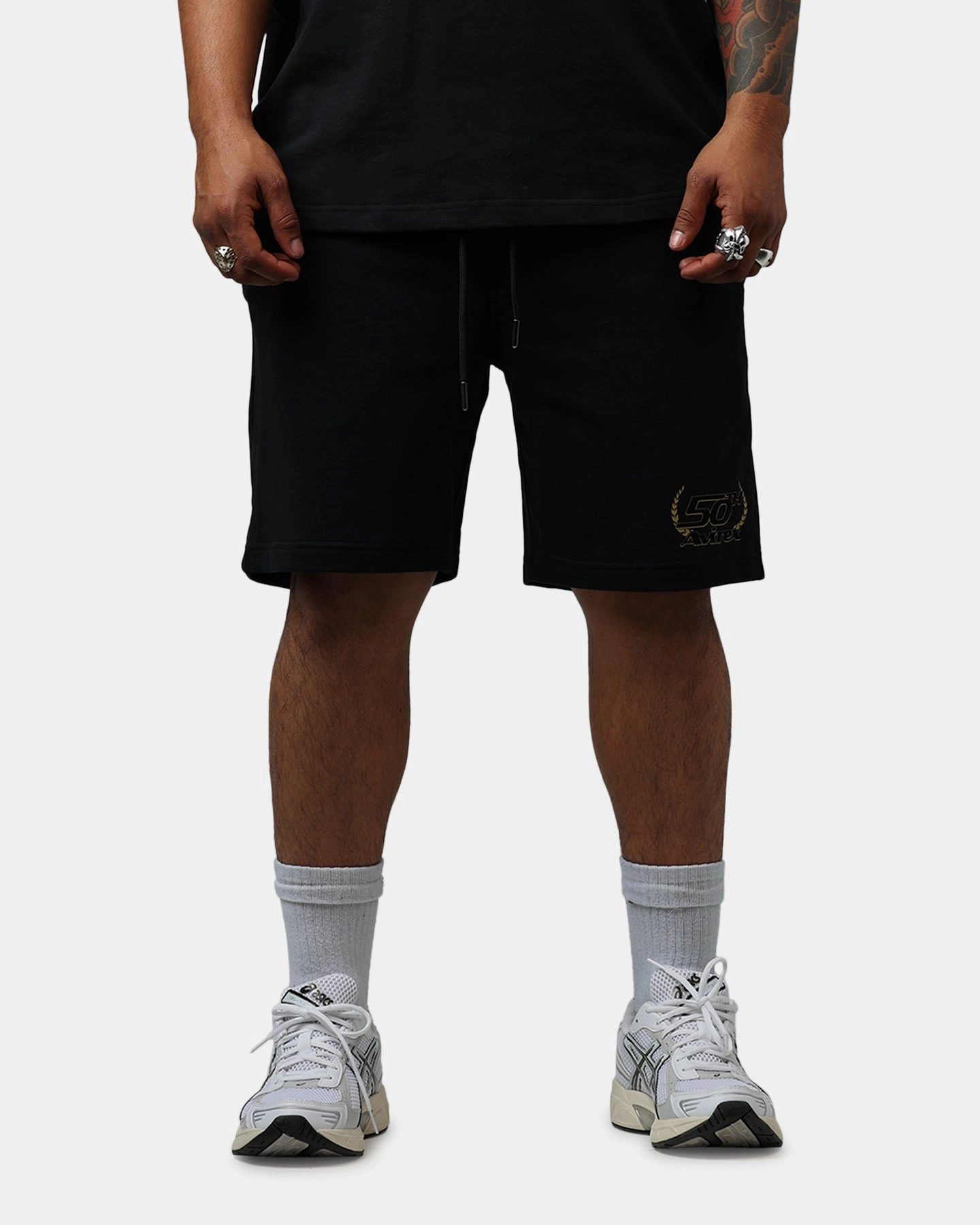 Quick Access Pockets Avirex Gold Shorts Black/Gold