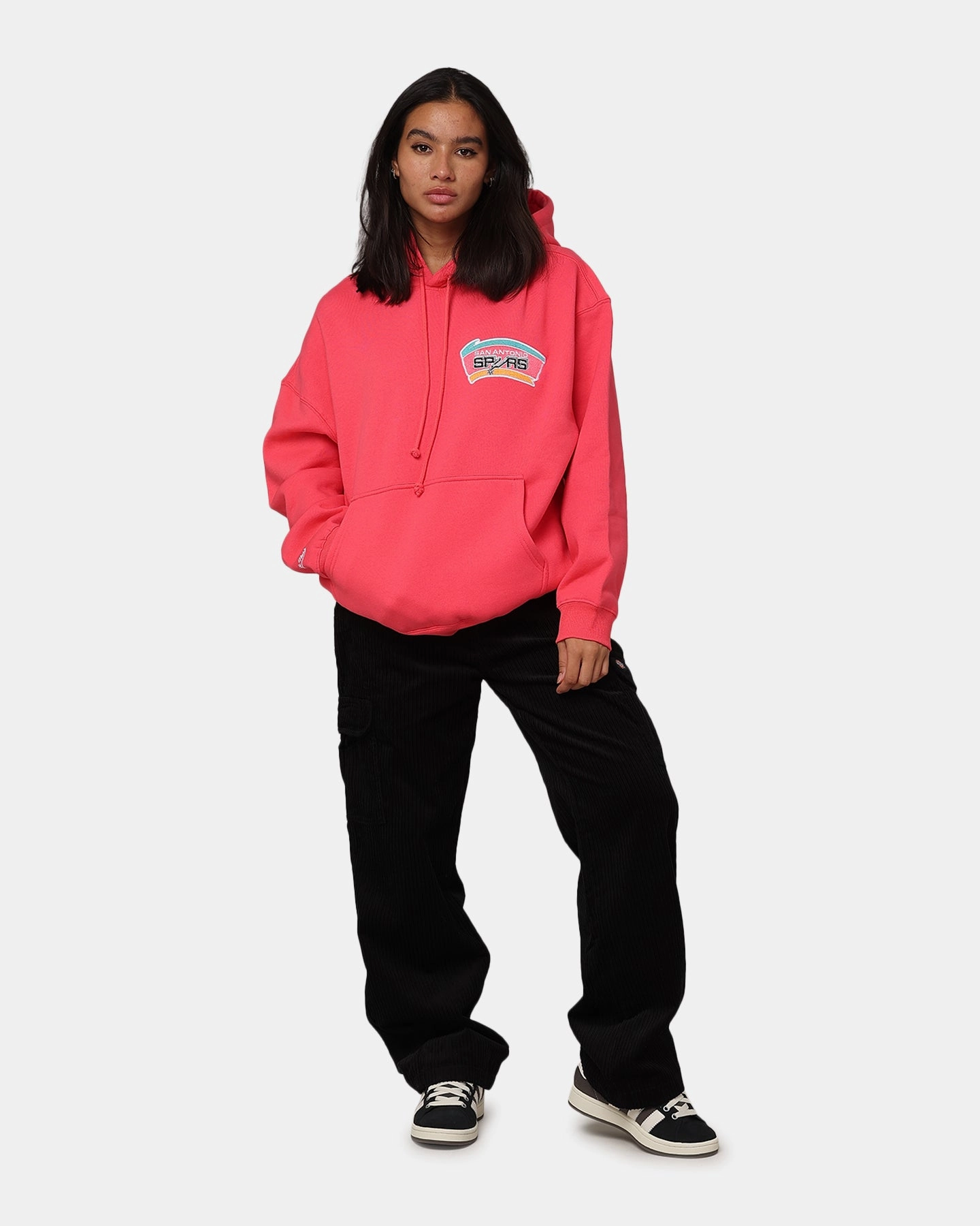 Invoice ThermalRetention Mitchell & Ness San Antonio Spurs Basketball Hoodie Pepper Pink