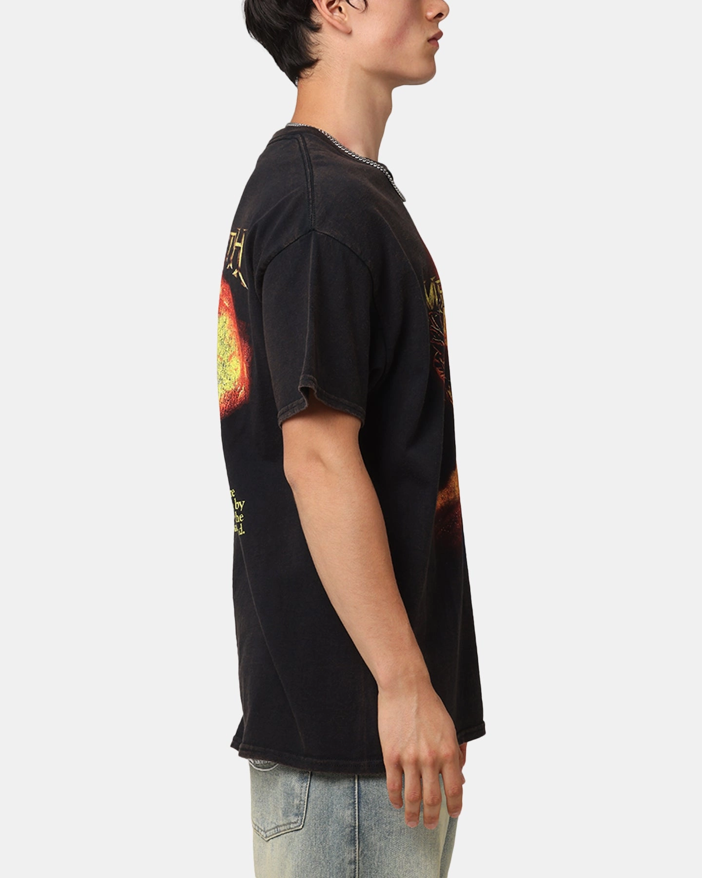 Megadeth Fire Ball Vintage T-Shirt Black Vintage Casual Comfort Top