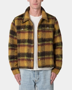 SlitPockets Trendy Outerwear MNML Flannel Jacket Multi
