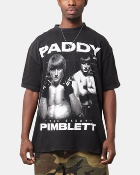 Effortless Wear UFC By Culture Kings Paddy 'The Baddy' Pimblett Vintage T-Shirt Black Acidwash
