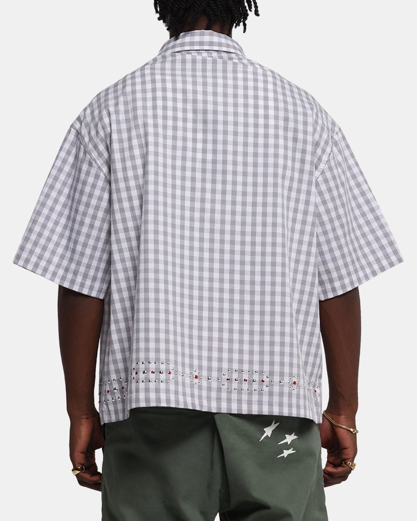 Abrasion Resistant Edging Loiter Western Button Up Shirt Check