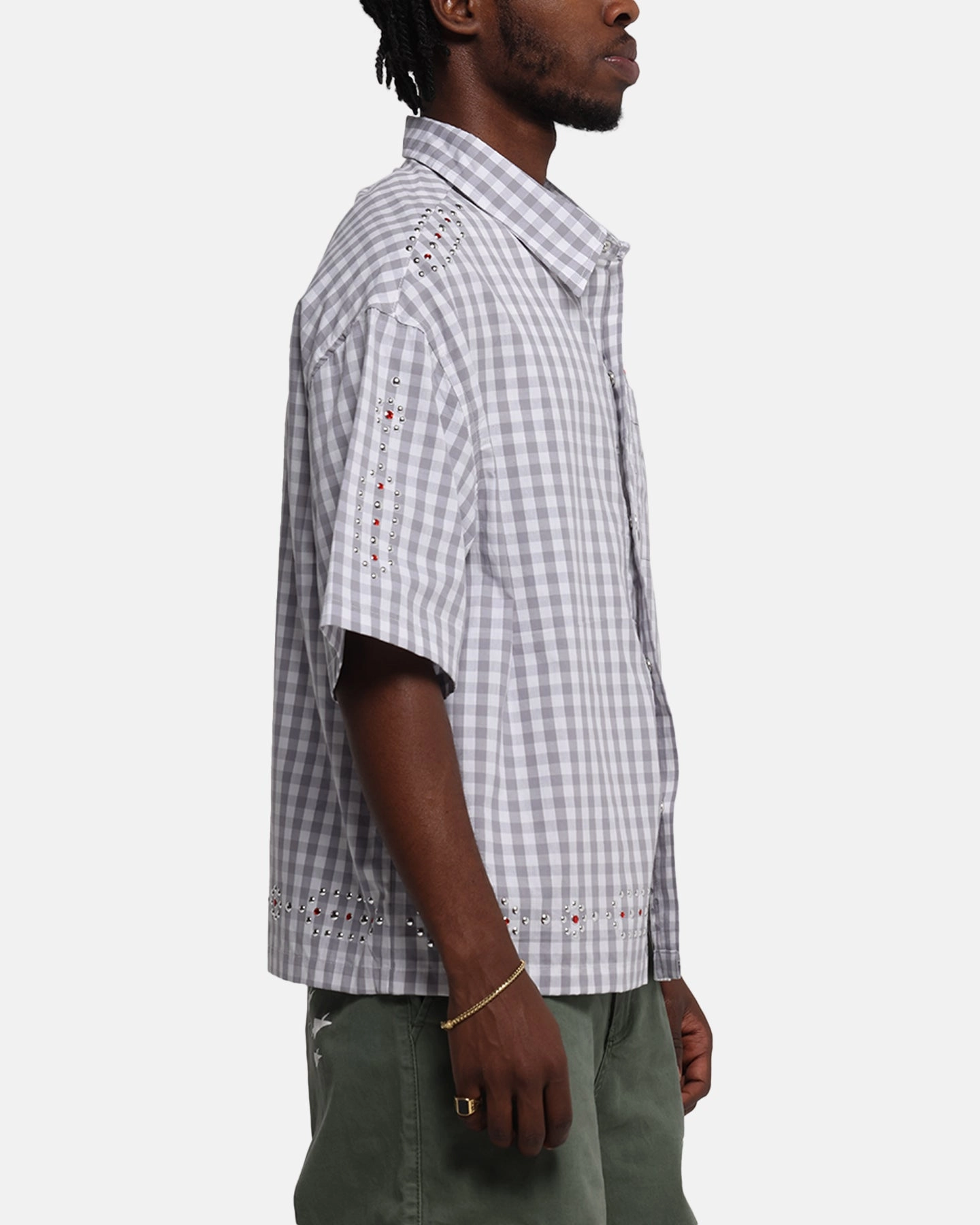 Casual Elegance Loiter Western Button Up Shirt Check