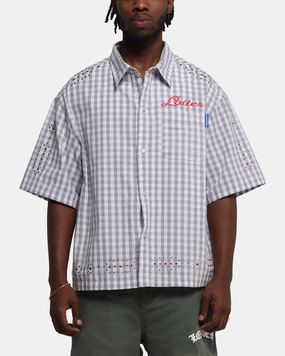 Loiter Western Button Up Shirt Check Non Static Finish