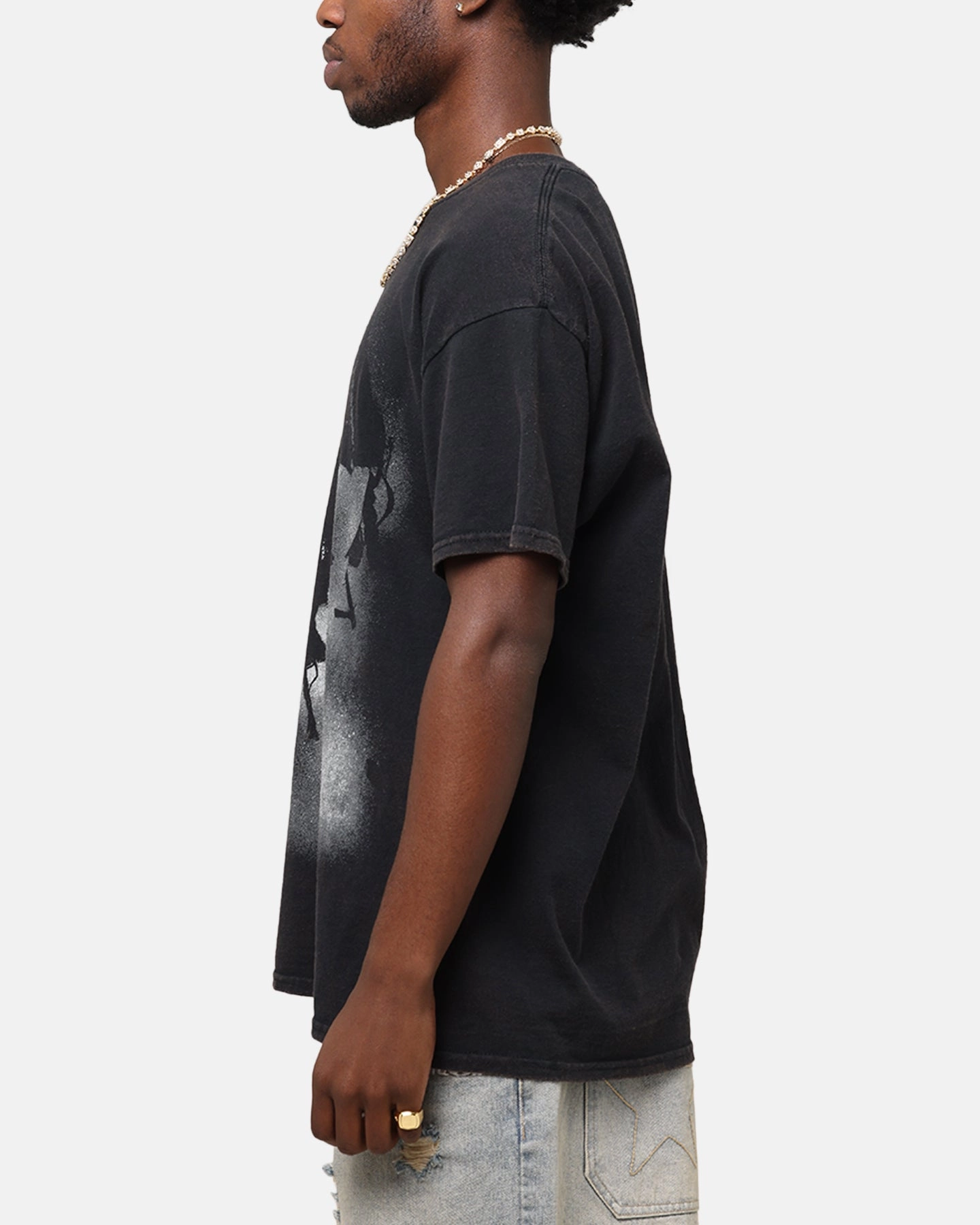 Poppy Poppy T-Shirt Black Vintage City Casual Minimalist Style