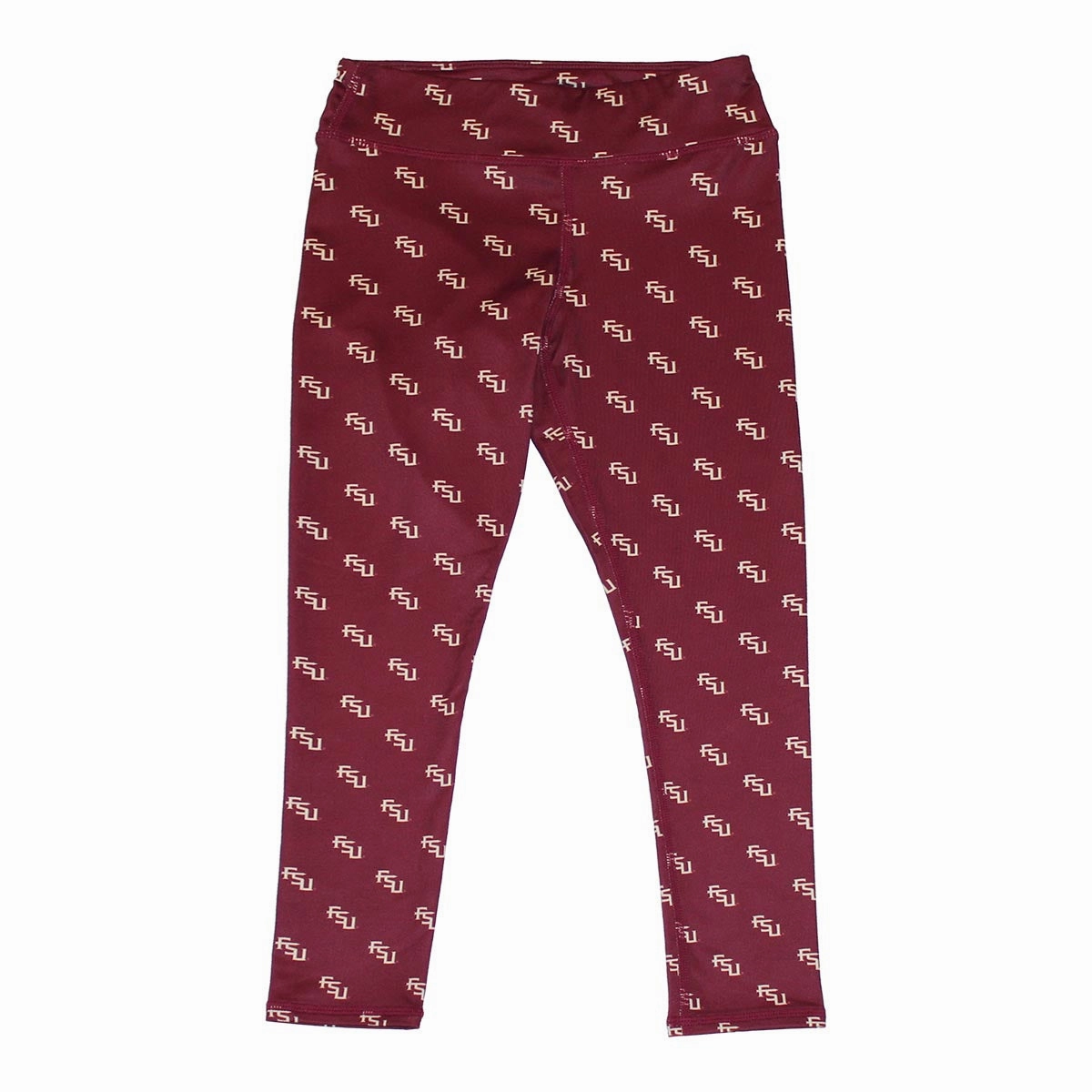 ZooZatz Toddler Girl's Stacked FSU AOP Leggings - Garnet Relaxed Vibes Sporty and Stylish