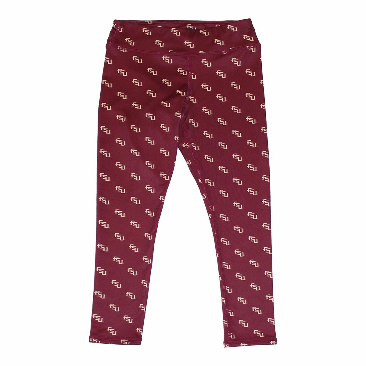 ZooZatz Toddler Girl's Stacked FSU AOP Leggings - Garnet Light Fit