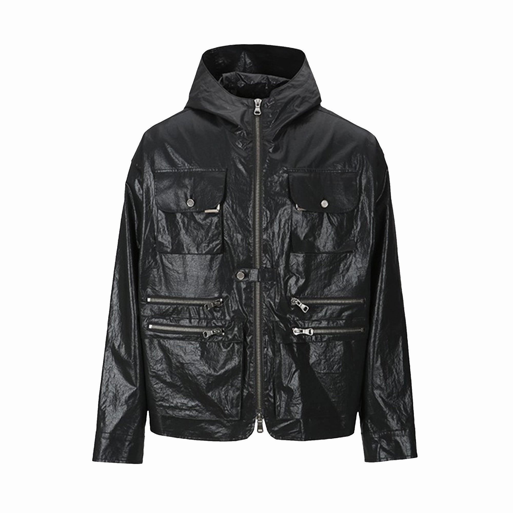 Andersson Bell Milano Hooded Jacket 'Black' Compact Design ReflectiveTrimDetails
